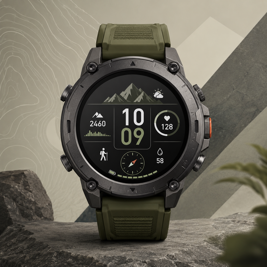 Rugged Outdoor Smart Watch for Sports, Hiking & Everyday Use