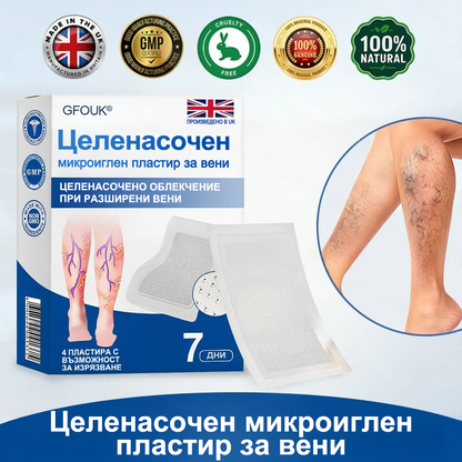 🎁GFOUK® Целенасочен микроиглен пластир за вени⚡Незабавно облекчение · Дълготрайни резултати