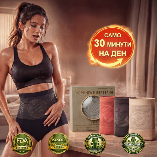 🏆🏆Официален магазин на марката | PAURAJU® 2026 Микрочастични оформящи и изгарящи мазнини шорти 4-в-1 с Моринга и Берберин