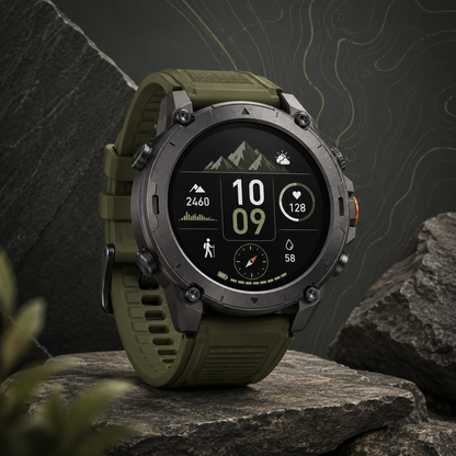 Rugged Outdoor Smart Watch for Sports, Hiking & Everyday Use