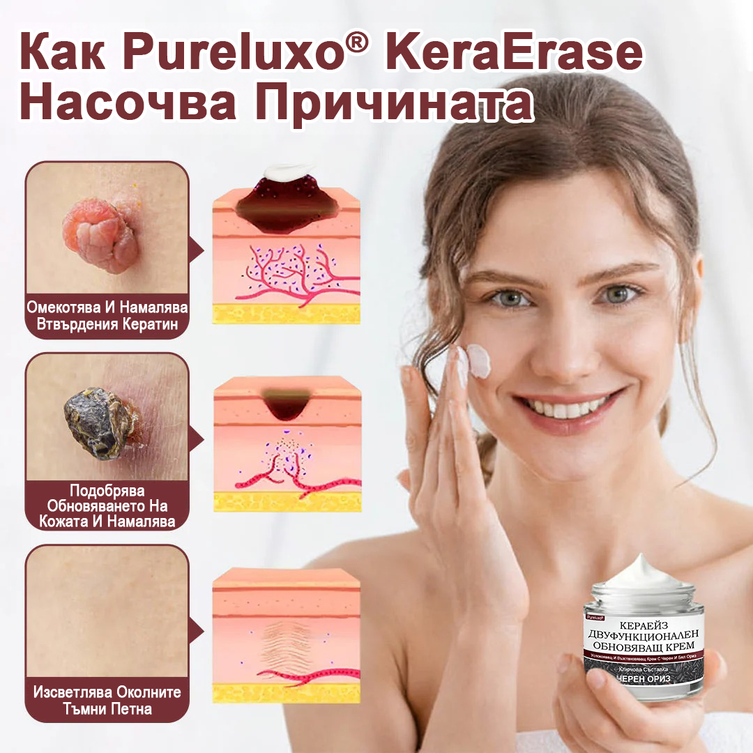 Pureluxo® KeraErase Двукомпонентен обновяващ крем с двойно действие