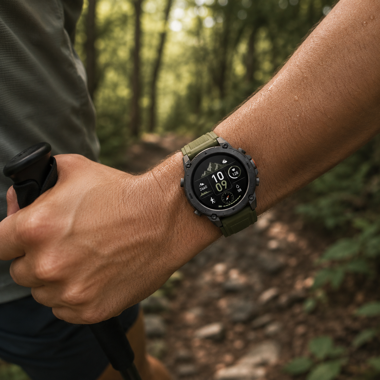 Rugged Outdoor Smart Watch for Sports, Hiking & Everyday Use