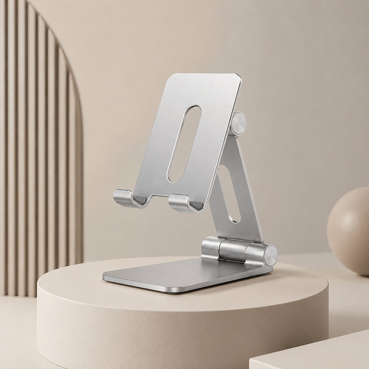 Adjustable Foldable Phone Stand for Desk, Kitchen & Office