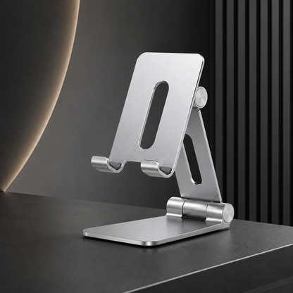 Adjustable Foldable Phone Stand for Desk, Kitchen & Office