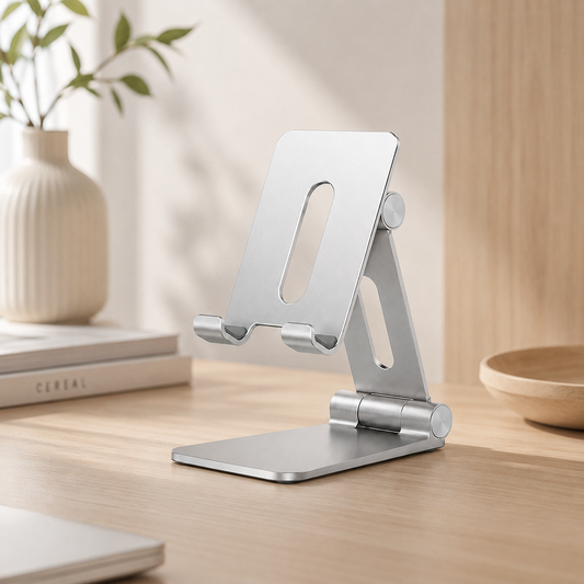 Adjustable Foldable Phone Stand for Desk, Kitchen & Office