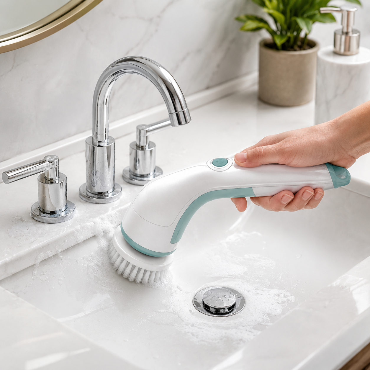 Cordless Electric Cleaning Brush for Bathroom, Kitchen, Tile & Sink Cleaning