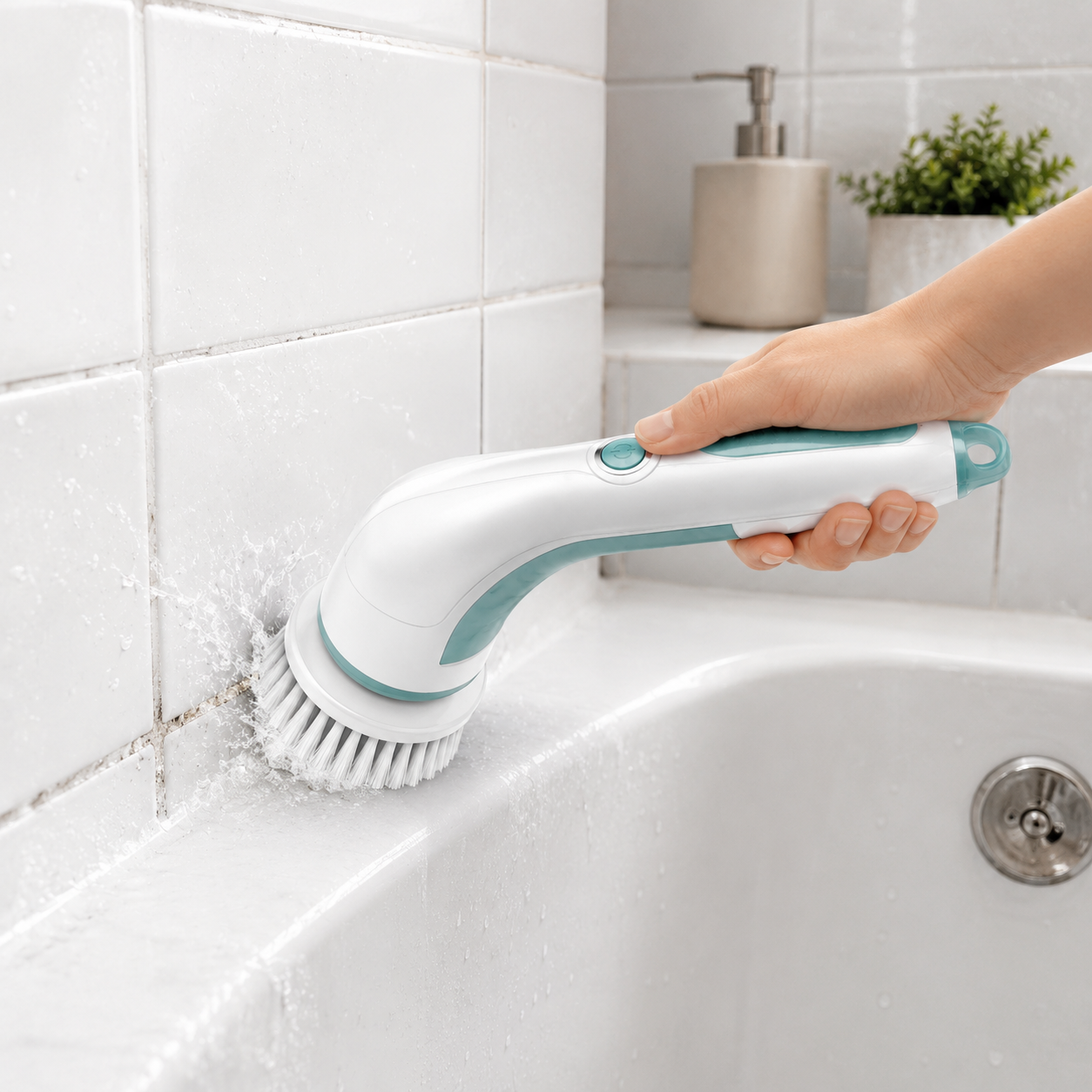 Cordless Electric Cleaning Brush for Bathroom, Kitchen, Tile & Sink Cleaning