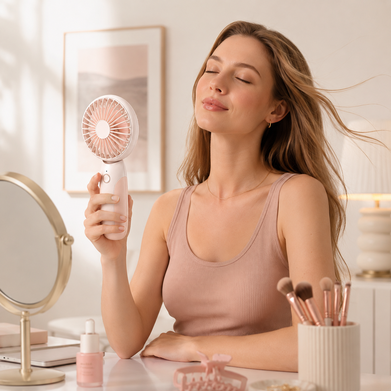 Portable Handheld Fan for Summer Cooling
