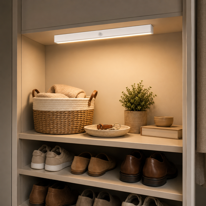 Motion Sensor LED Light Bar for Cabinets, Closets & Hallways