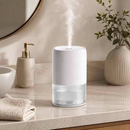 Compact Cool Mist Humidifier for Bedroom, Desk & Home